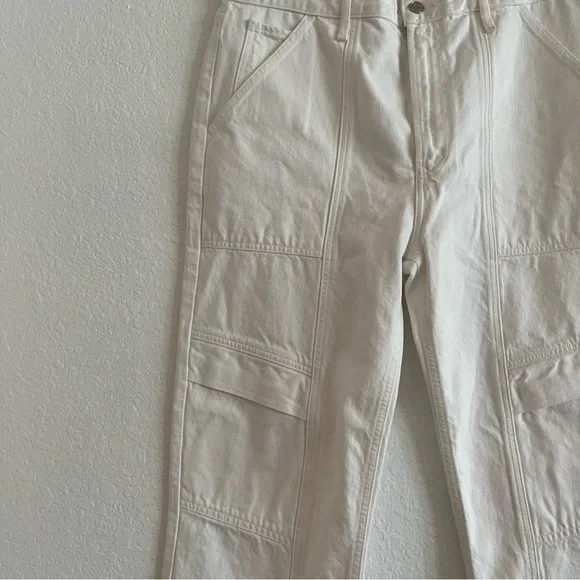 AGOLDE Cooper Relaxed Straight Cargo Jeans‎ White NWOT - Picture 8 of 11
